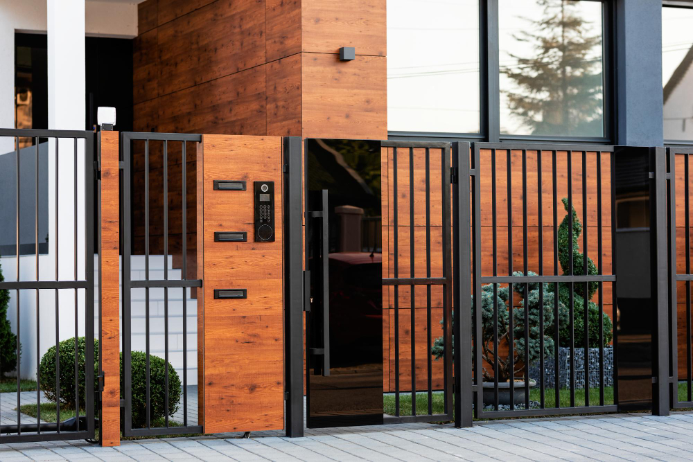 An automated Home Gate with a control panel